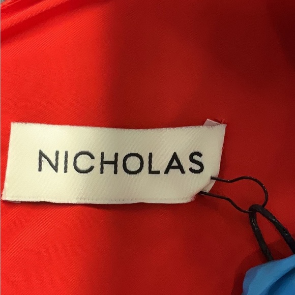 NWT NICHOLAS Gathered Party Dress Scarlet Red Mini Dress Size 10 - Picture 5 of 6